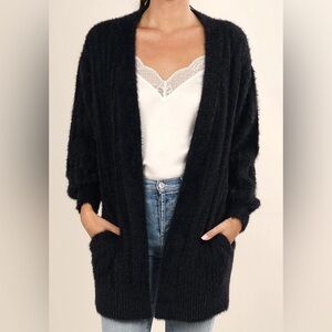 Sanctuary Black Cozy Cardigan